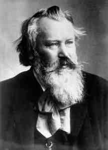 Johannes Brahms in 1893.